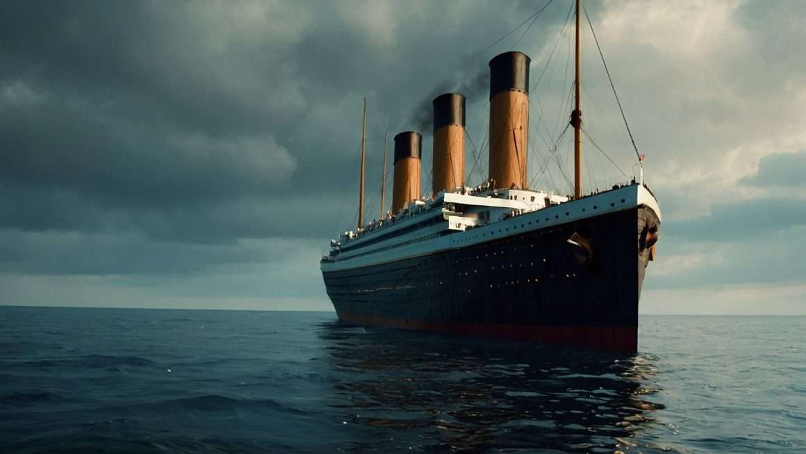 default crea una immagine realistica del titanic 2